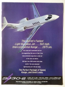 7/2004 PUB AVION SINO SWEARINGEN AIRCRAFT SJ30-2 BUSINESS JET ORIGINAL AD - Picture 1 of 1