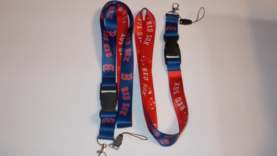 Two Boston Red Sox Lanyards MLB Baseball - Printed on Both Sides 25" Long - Image 1 of 1