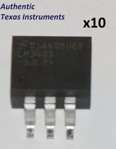 ※ LM340S ※ ~ Texas Instruments ~ 35v In - 5v 1.5A Out ~ Fixed Voltage Regulator - Picture 1 of 1