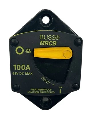 BUSSMANN Eaton Bussman Manual Circuit Breaker 100A MRCB 48V DC 187100P-03-1