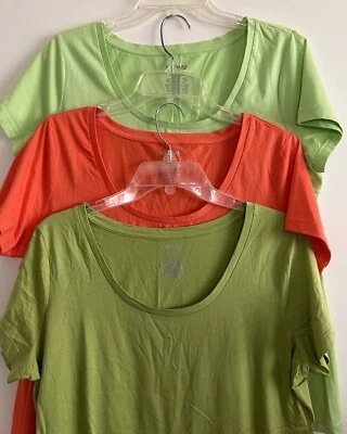 Women's  ST. John’s Bay Scoop Neck  Cotton/Modal Blend Shirt Lot of 3  Size L - Image 1 of 4