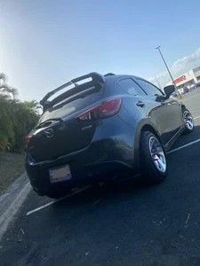 fits- mazda 2 demio 2014 - 2023 rear roof spoiler wing diffuser painted - Foto 1 di 7