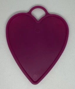 Balloon Weight for Helium/ Foil Balloon - Maroon/ Dark Red Heart Shaped Plastic - Bild 1 von 2
