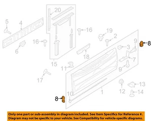 FORD OEM 15-16 F-150 Tail Gate Tailgate Hatch-Shim Left 4L3Z9943152DA - Picture 1 of 2