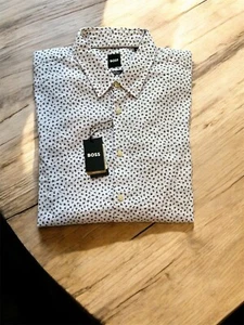 Neu mit Etikett Hugo Boss Stretch Leinen Slim Fit Hemd. Gr. XL, S. - Bild 1 von 8