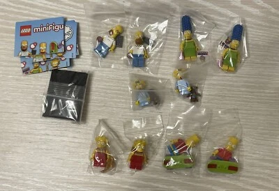 LEGO THE SIMPSONS Minifigs Series 1 71005 Lot of 10 Minifigures - Image 1 of 4