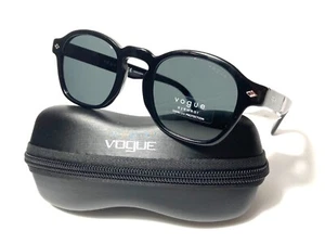 NEW VOGUE VO 5329-S W44/87 SHINY BLACK AUTHENTIC SUNGLASSES 48-24-145 W/ CASE - Picture 1 of 6