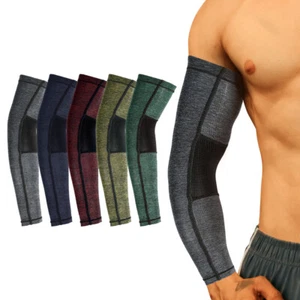 Maniche braccio protezione solare UV uomo donna UPF 50 maniche raffreddamento a compressione - Foto 1 di 43