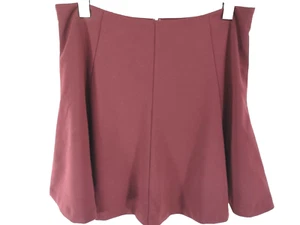 New Banana Republic Women's Skirt Size 8 Maroon Mini Flare Back Zip Hook Eye NWT - Picture 1 of 12