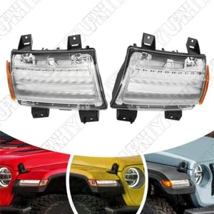 LED Turn Signal Light w/DRL Right Side 55112884AF For 2018-2022 Jeep Wrangler JL - Picture 1 of 16