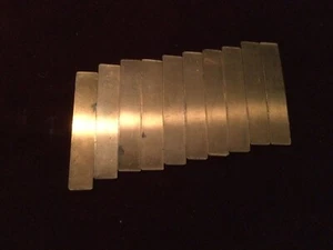 Rare Beryllium Copper Electrode Strips .032 X .375 X 2.00” - Pack of 10 - Picture 1 of 8