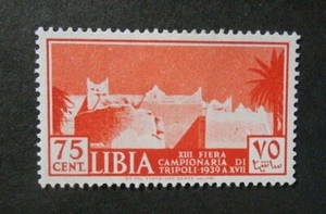 ITALIA ITALY Colonie LIBIA 1939 "13° Fiera di Tripoli " 75c rosso MH* ss.161 - Imagen 1 de 1