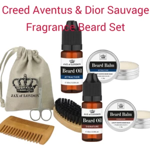 Cologne Inspired Fragrance Beard Oil & Balm Grooming Set - Picture 1 of 5