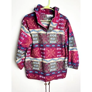 Fun N Spirit Aztec Tribal Printed Quarter Zip Red Girls Large 14/16 - Picture 1 of 4