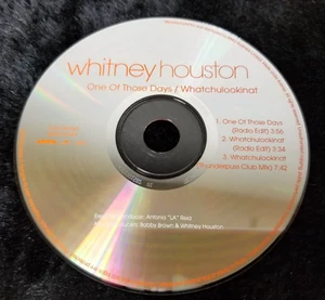 Audio CD - WHITNEY HOUSTON - One of Those Days SINGLE IMPORT Whatchulookat LN - Picture 1 of 1