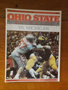 1984 Ohio State Buckeyes vs Michigan Wolverines Football Program VG - Picture 1 of 5