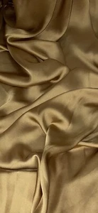 Antik Gold Charmeuse Satin Stoff 58" PREIS PRO METER - Bild 1 von 2