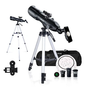 40080 Astronomical Telescope W/ Mobile Holder Carrying Bag 16-133X Moon Watching - Picture 1 of 9