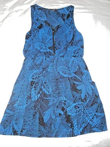 Twenty One Dress Size S Royal Blue & Black - Picture 1 of 3