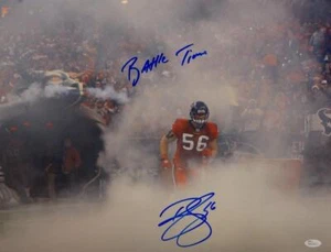 Brian Cushing Autographed Texans 16x20 In Smoke Photo W/ Battle Time- JSA W Auth - Picture 1 of 7