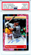 2022 Donruss 88 Retro Pink Firework Auto /199 #R88SRG Romy Gonzalez PSA/DNA 9/10