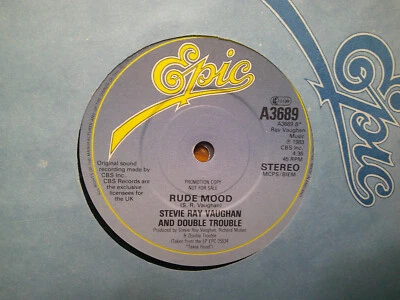 UK PROMO EPIC 45 RECORD/STEVIE RAY VAUGHAN/LOVE STRUCK BABY/RUDE MOOD/ EX+ Foto 1 de 2
