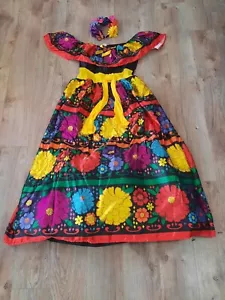 Sugar Skull Beauty Day Dead Dia Muertos Fancy Dress Up Halloween Costume Med 6/8 - Picture 1 of 9