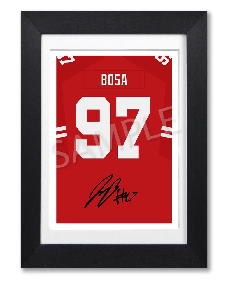JOEY BOSA SF 49ERS SIGNED POSTER PRINT PHOTO AUTOGRAPH JERSEY SHIRT GIFT - Image 1 of 1