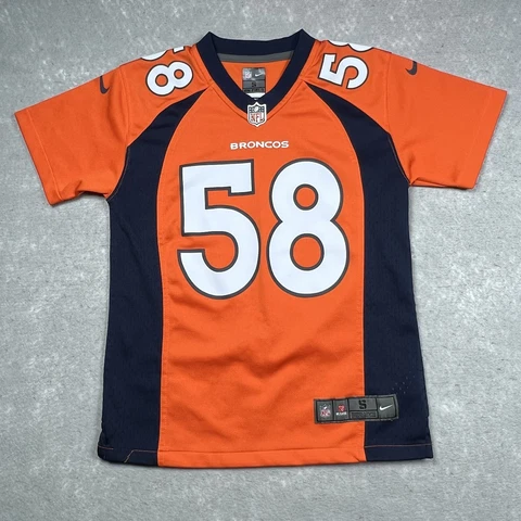 NFL Team Apparel Jersey Youth Small Orange Denver Broncos #58 Von Miller NFL Cover