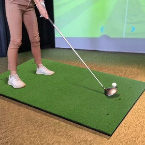 Golf Practice Hitting Mat Premium Turf w/2 Tees & Alignment Sticks 5 x 3 FT 25mm - Picture 1 of 7