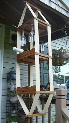 Único estante colgante de madera y lona para copa de vino/vino de CANVAS MOBILES Foto 1 de 4