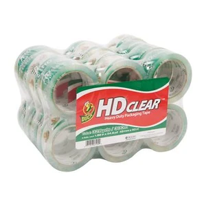 Duck HD Clear Heavy-Duty Packaging Tape, 1-7/8", Crystal Clear, Box Of 24 Roll - Picture 1 of 4