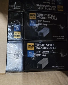Verzinkte SHCR STIL Tacker Klammern 3/8" Krone 3/8" Bein Filz 5000 Klammern, 20 x - Bild 1 von 3