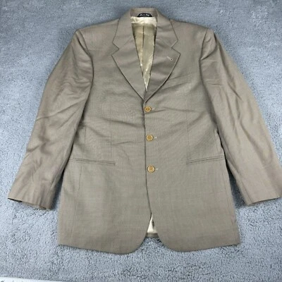 Blazer Enzo Collection Tovare Para Hombre 48 Beige Muesca Solapa Manga Larga Carrera Foto 1 de 4