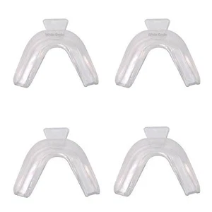 4 x TEETH WHITENING MOUTH TRAYS SHIELDS FOR GEL BLEACH, GUM SHIELD - Picture 1 of 9