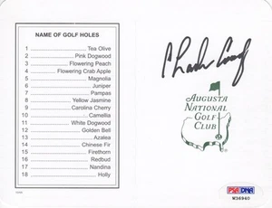CHARLES COODY MASTERS CAMPEÓN FIRMADO AUGUSTA NACIONAL SCORECARD PSA - Imagen 1 de 3