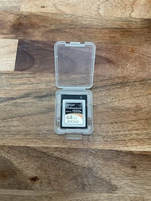 Lexar Professional 64GB 1333x Speed (200MB/s) XQD Flash Memory Card - Image 1 of 4