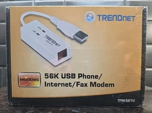Trendnet TFM-561U 56K USB Telefon Internet Fax Modem Dail Up Telefonanschluss - Bild 1 von 6