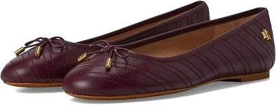 Lauren Ralph Lauren Women's Jayna Stitched Leather Flat Ballet Size 6 - Image 1 of 4
