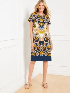 Short Sleeve Sheath Dress - Delightful Blooms at Talbots, NWT $159, all size - Picture 1 of 2