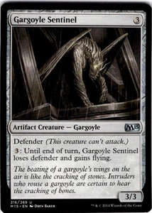 MTG Gargoyle Sentinel Magic 2015 (M15) Uncommon #216 - Picture 1 of 2
