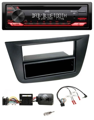 JVC CD DAB USB Bluetooth Lenkrad Autoradio für Seat Altea Toledo 2004-2009 schwa - Bild 1 von 4