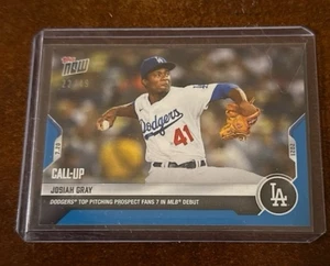 Topps Now 2021 - Josiah Gray #536 azul/49 (RC) - Imagen 1 de 4