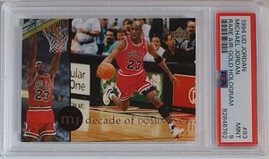 1994 Upper Deck Michael Jordan #83 GOLD HOLOGRAM Rare Air - PSA 9 (POP 4) - Picture 1 of 3