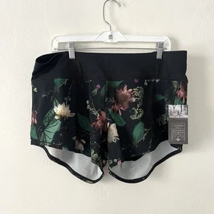 Pantalones Cortos para Correr Oiselle Obsession Moody Floral Talla 14 Nuevos con Etiquetas - Imagen 1 de 4