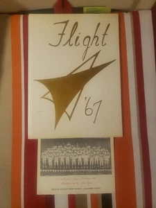 1967 WILBUR WRIGHT HIGH SCHOOL YEARBOOK DAYTON OHIO FLIGHT AND FOOTBALL PHOTO  - Picture 1 of 3