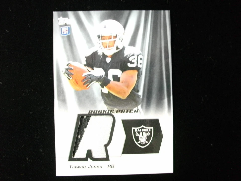 2011 Topps Taiwan Jones rookie patch two color Raiders  hrp-tj - Image 1 of 1