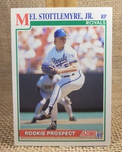 1991 Score Mel Stottlemyre Jr Rookie Prospect RC Baseball Card #361 Royals