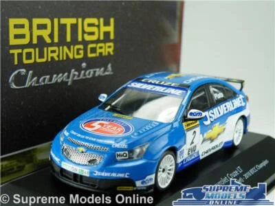 MODELO DE COCHE CHEVROLET CRUZ LT BTCC TOURING AZUL ESCALA 1:43 IXO ATLAS PLATO T34 Foto 1 de 4
