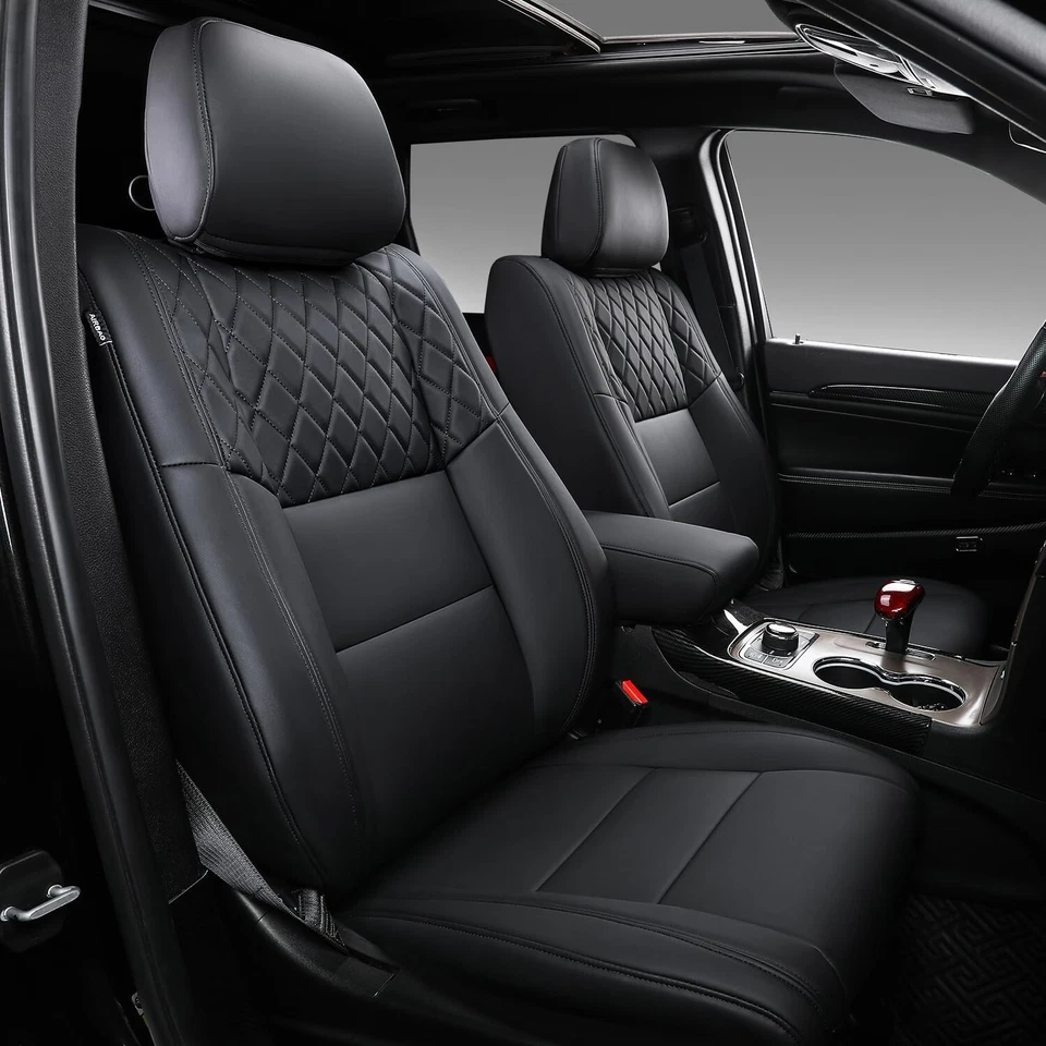 Juego completo de fundas de asiento PTYYDS compatibles con Jeep Grand Cherokee 2011-2021 Foto 1 de 1